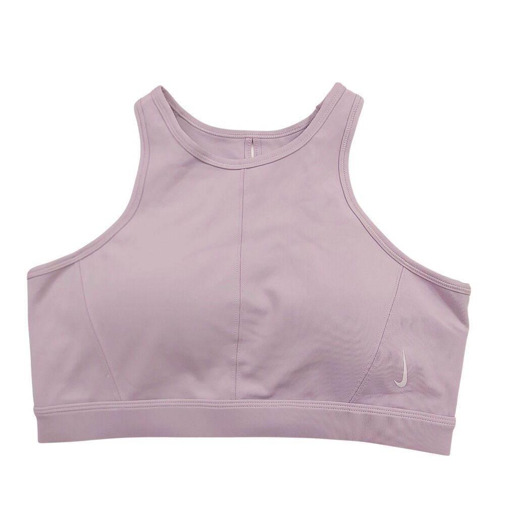 Nike Sports Bra Womens Medium Plum Training Gym Athletic Support Racerback